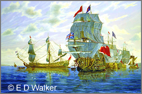 King Charles II Fleet Moored in Torbay